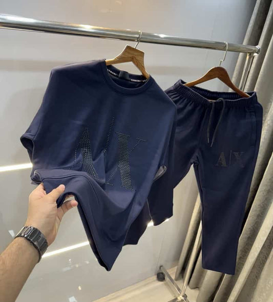 Arman i Exchange Navy Blue Logo Work Imported Oversized Tracksuit