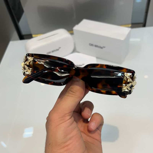 Off White Tiger Design With Gold Premium Shade 777