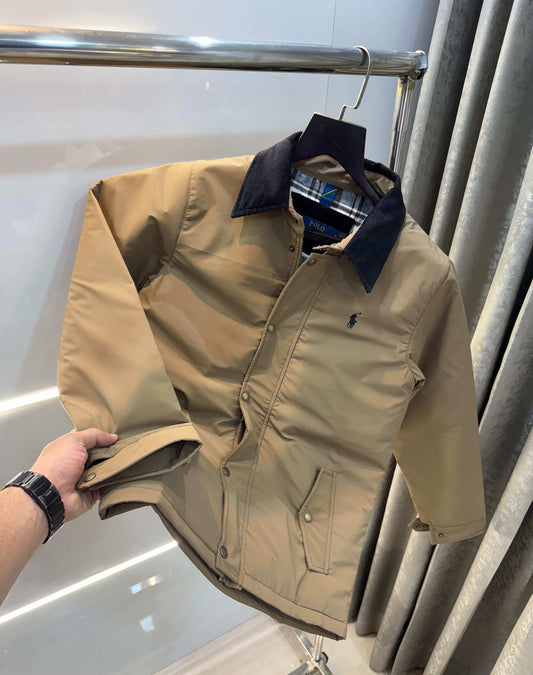 Ralph Lauren Beige Classic Bomber Jacket