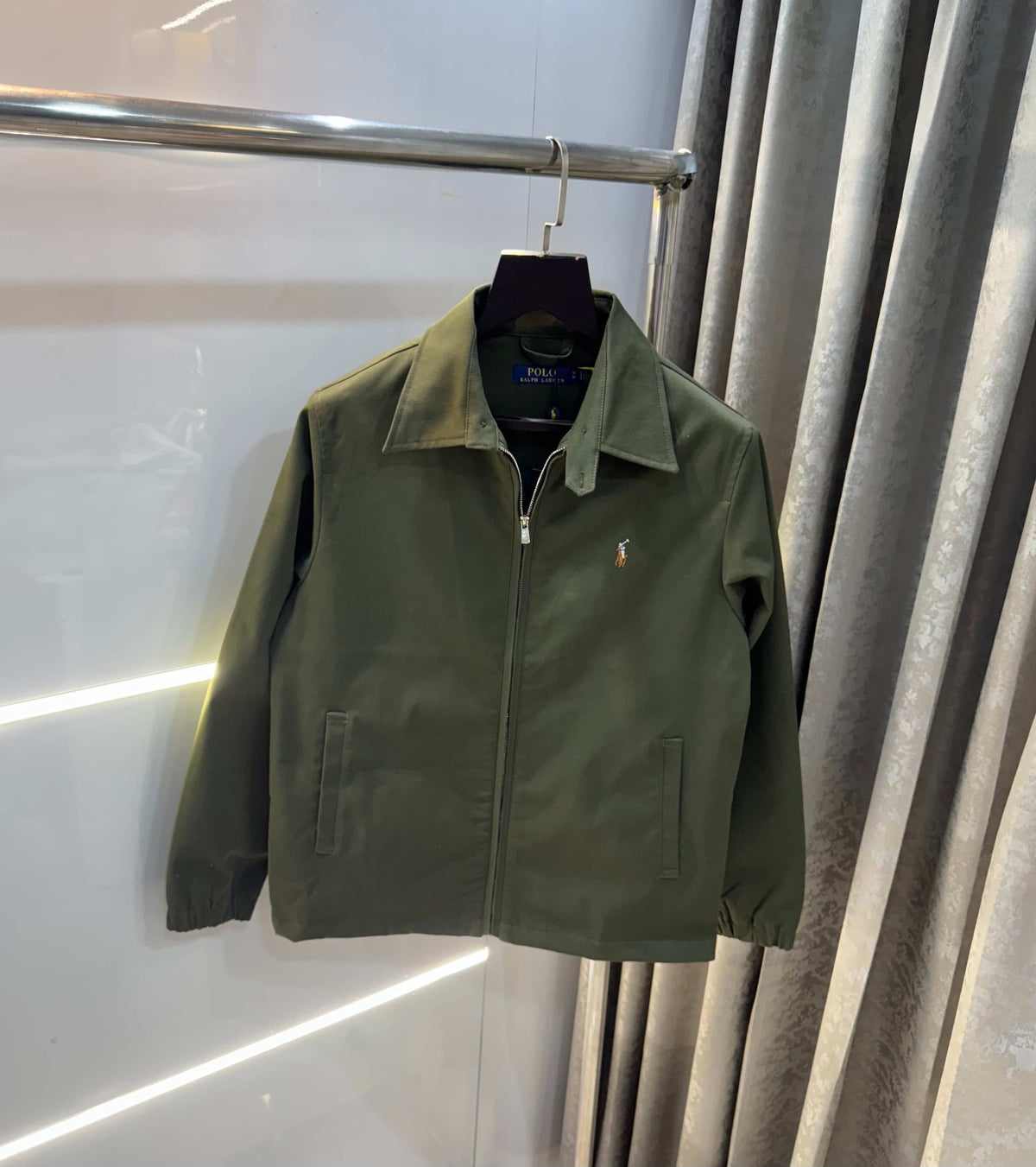 Ralph Lauren Olive Green Imported Bomber Jacket