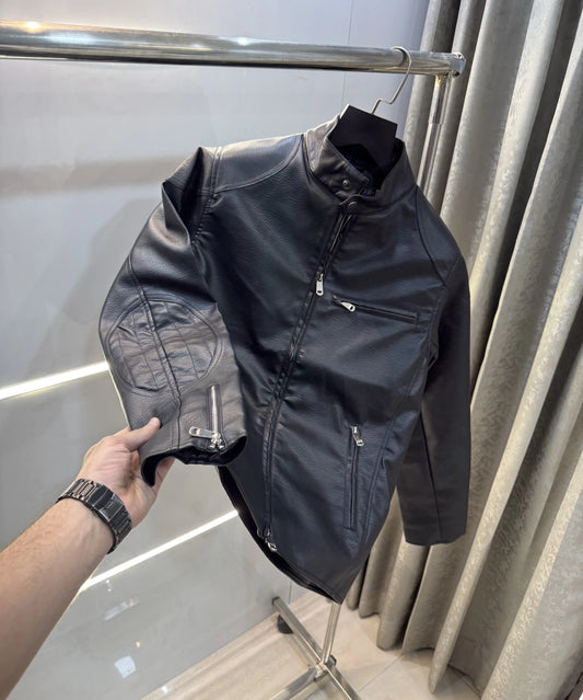 Ralp h Lauren Black Premium Leather Jacket