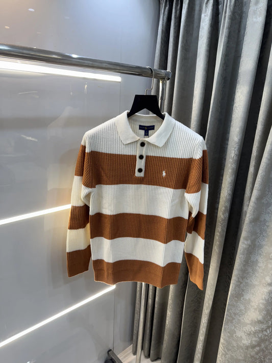 Ralph Lauren Mustard Imported Knitted Pull Over