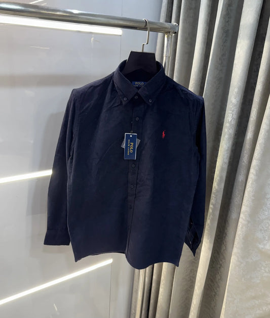 Ralph Lauren Navy Blue Embroidry Logo Premium Shirt