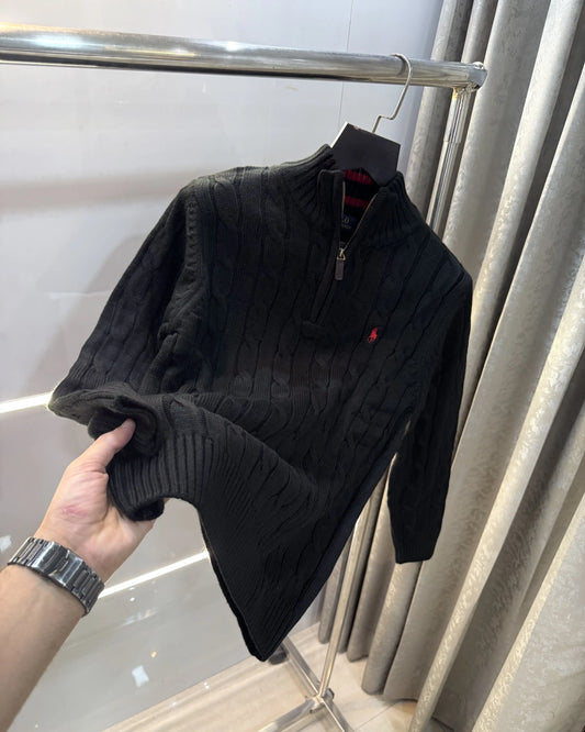 Ralph Lauren Black Knitted Imported Pull Over