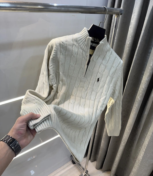 Ralph Lauren Beige Knitted Imported Pull Over