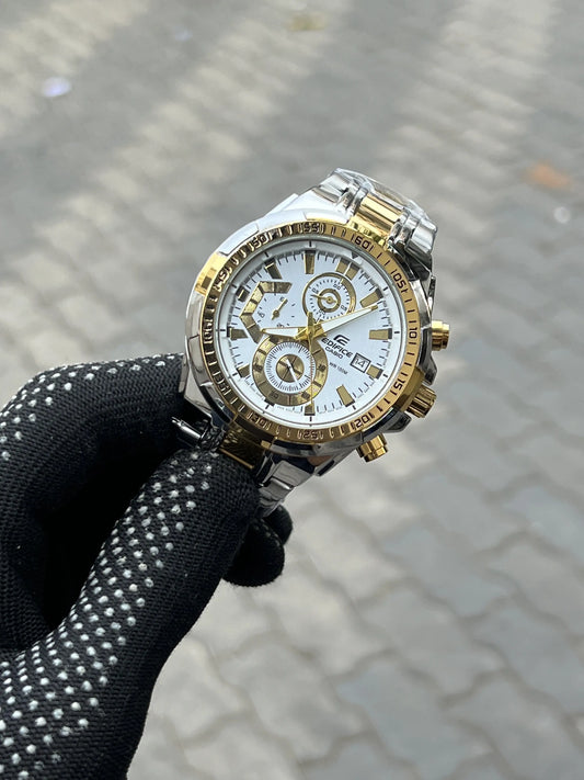 Casi_o Edifice Two Tone White