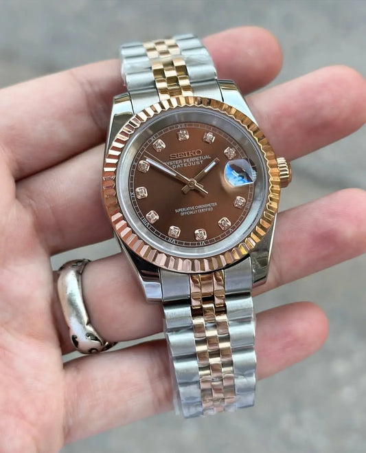 Seiko Day/Date Mod Chocolate