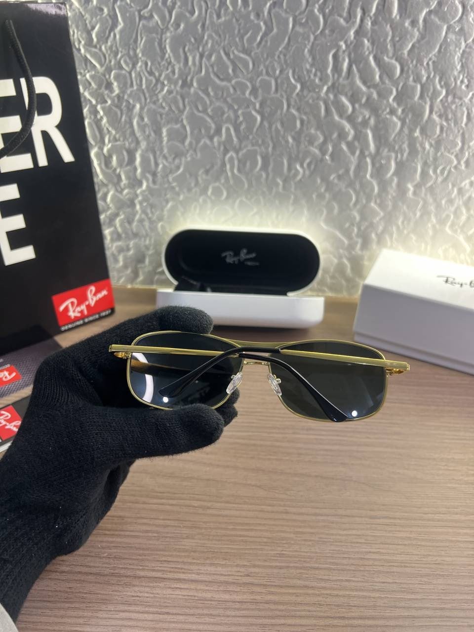 Rayban_500_black Gold premium shade