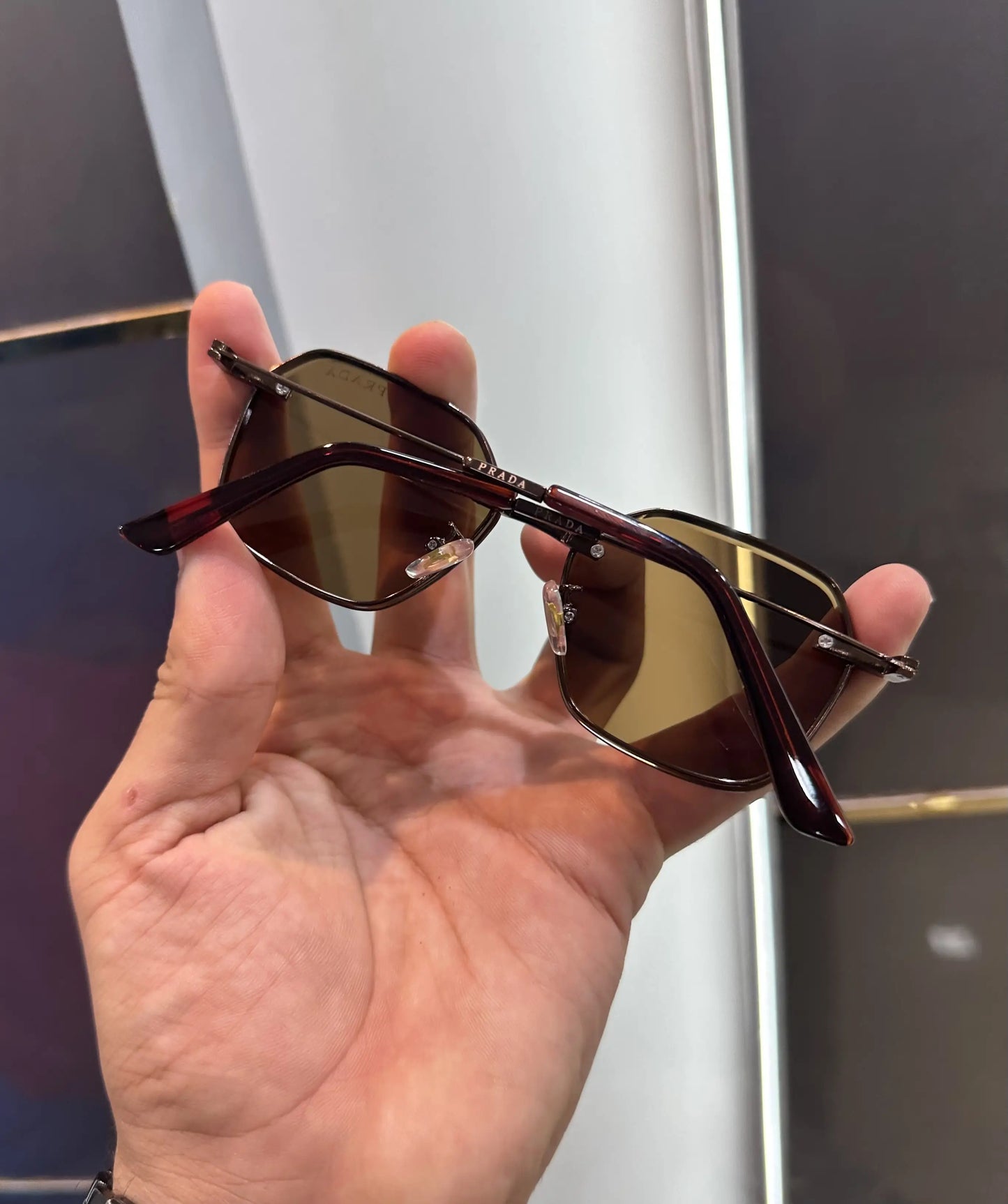 Prad a All Brown Metal Premium Shades 7787