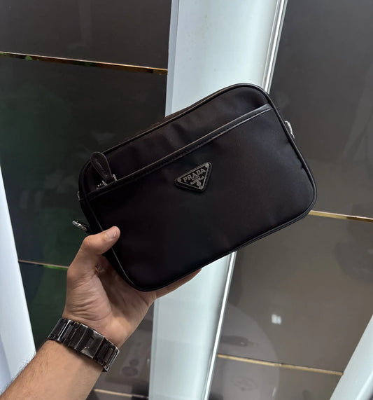 Prad a Luxury Sling Bag Black With Og Box Bill And Dust Bag p122