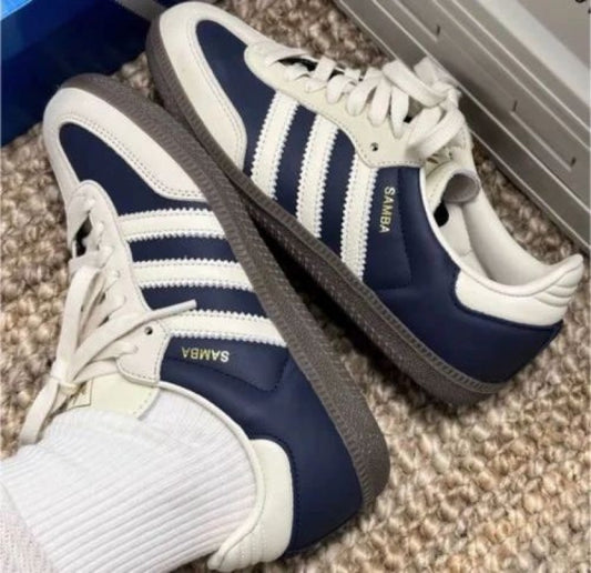 Adidass Samba Indigo Crew White Nav