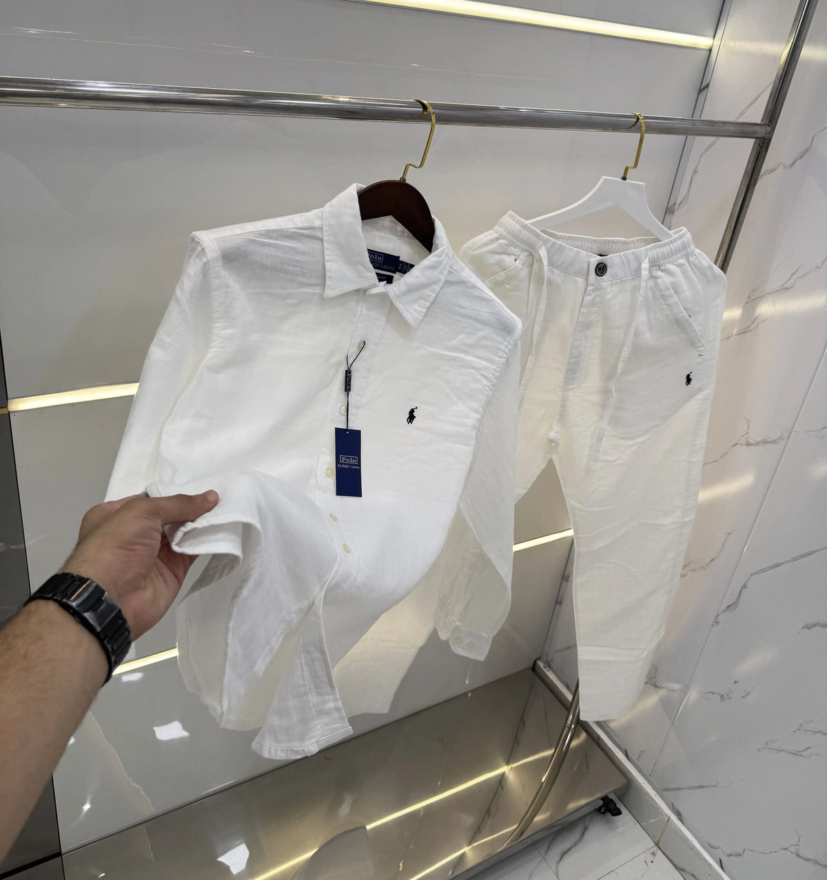 Ralph Lauren White Logo Work Premium Tracksuit