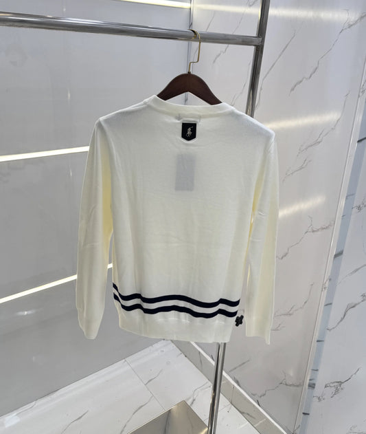 Ralp.h Laure.n White Imported Knitted Pull Over