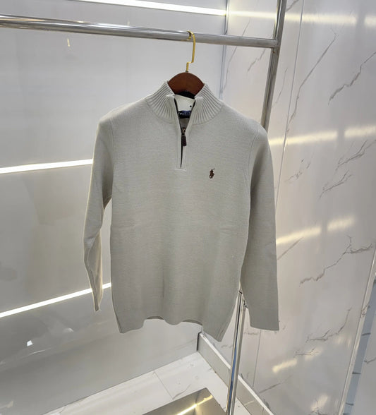 Ralp h Laure n Grey Imported Knitted Pull Over