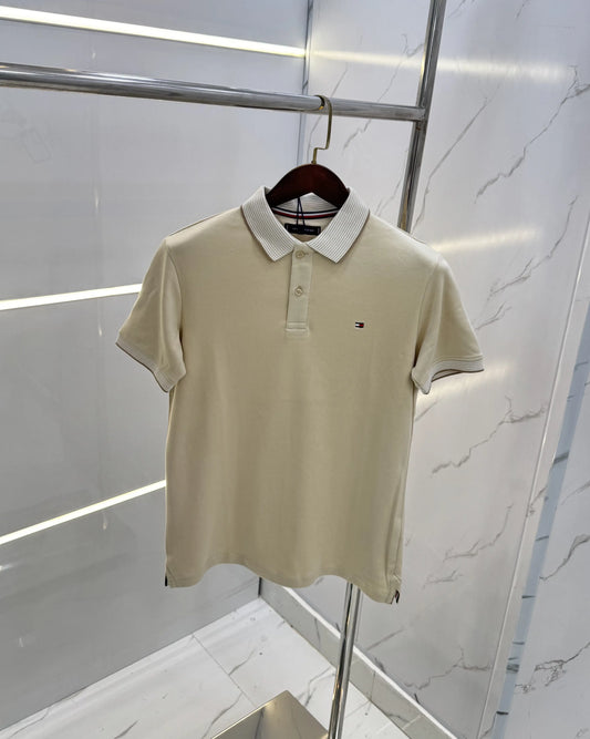 Tomm y Hilfiger Creem Premium Polo T-shirt