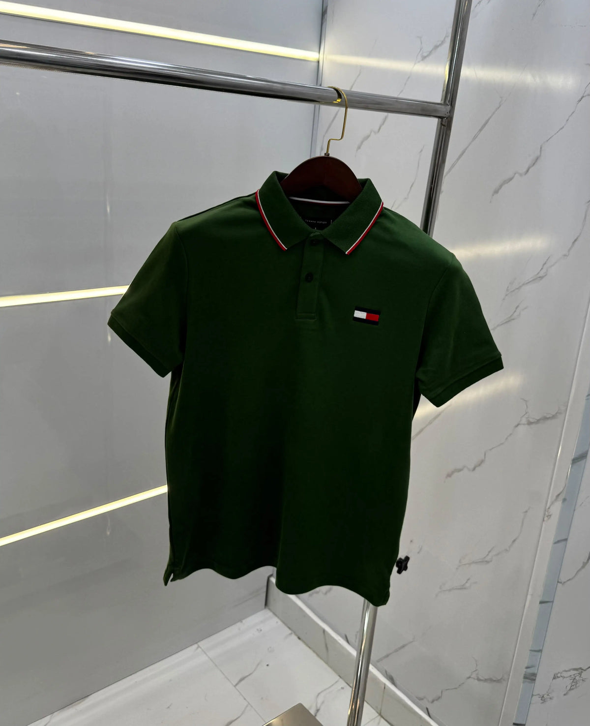 Tomm y Hilfiger Green Premium Polo T-shirt