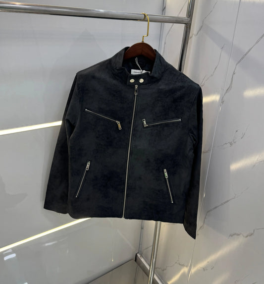 Coach Black Premium Leather Jacket