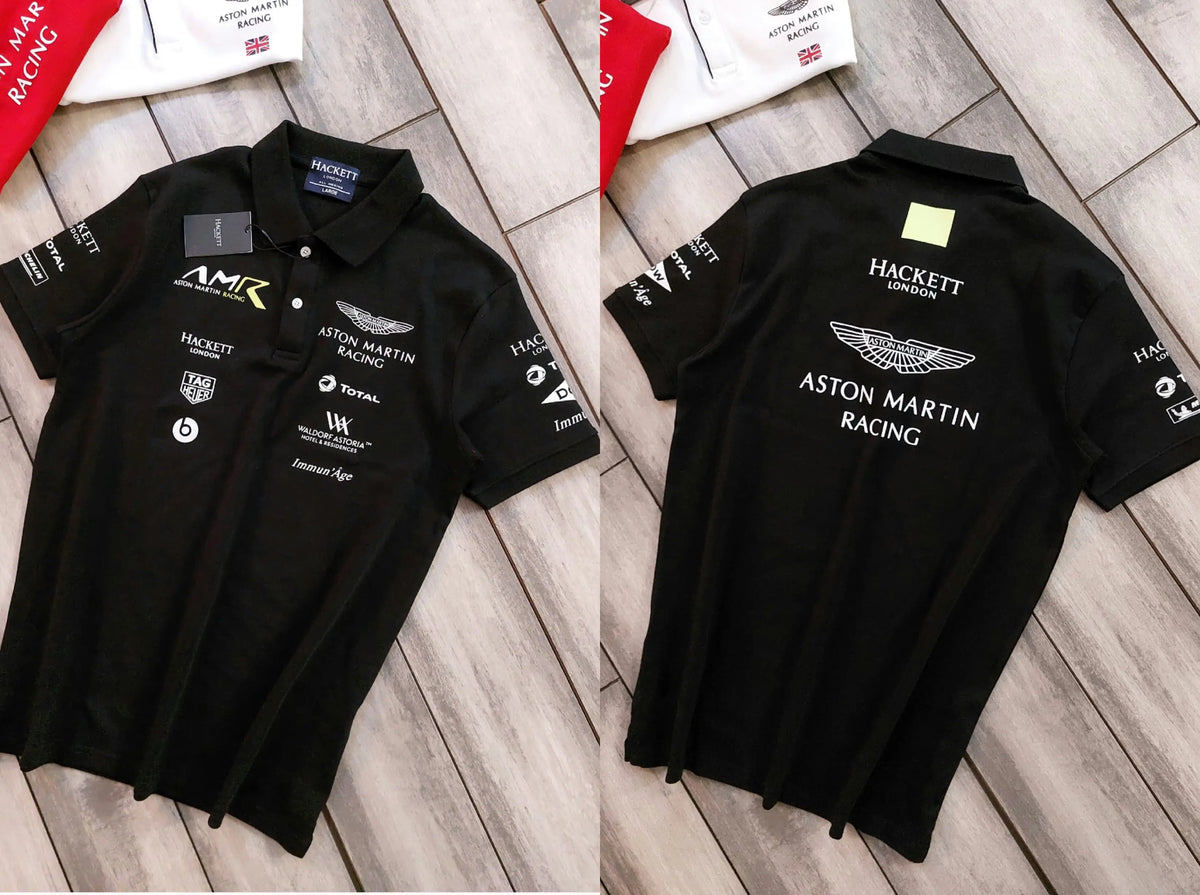Hacket Black Logo Work Premium Polo T-Shirt