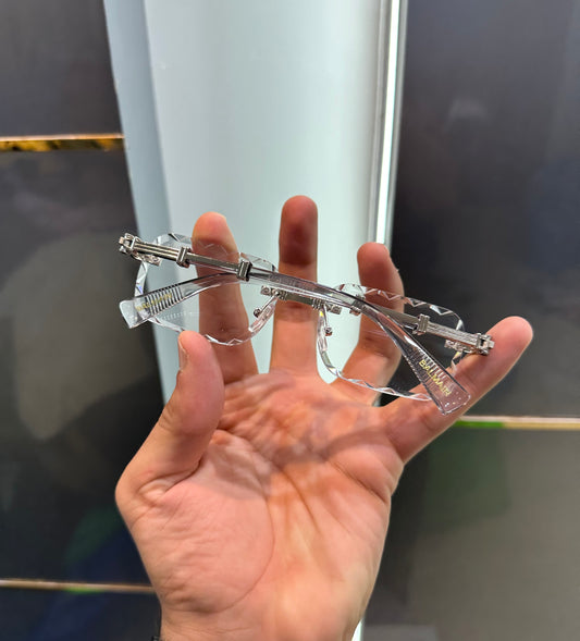 Balmain Paris Transparent Karan Aujla Edition Designer Luxury Sunglasses With Original Packing