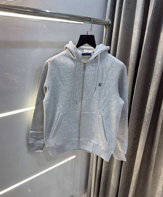 Loui s vuitto n Grey Logo Work Imported Jacket