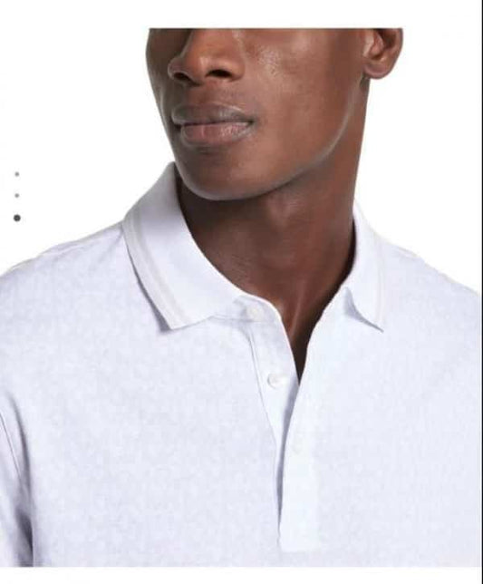 Michael  Kors White Monogr...aM Premium Polo T-Shirt