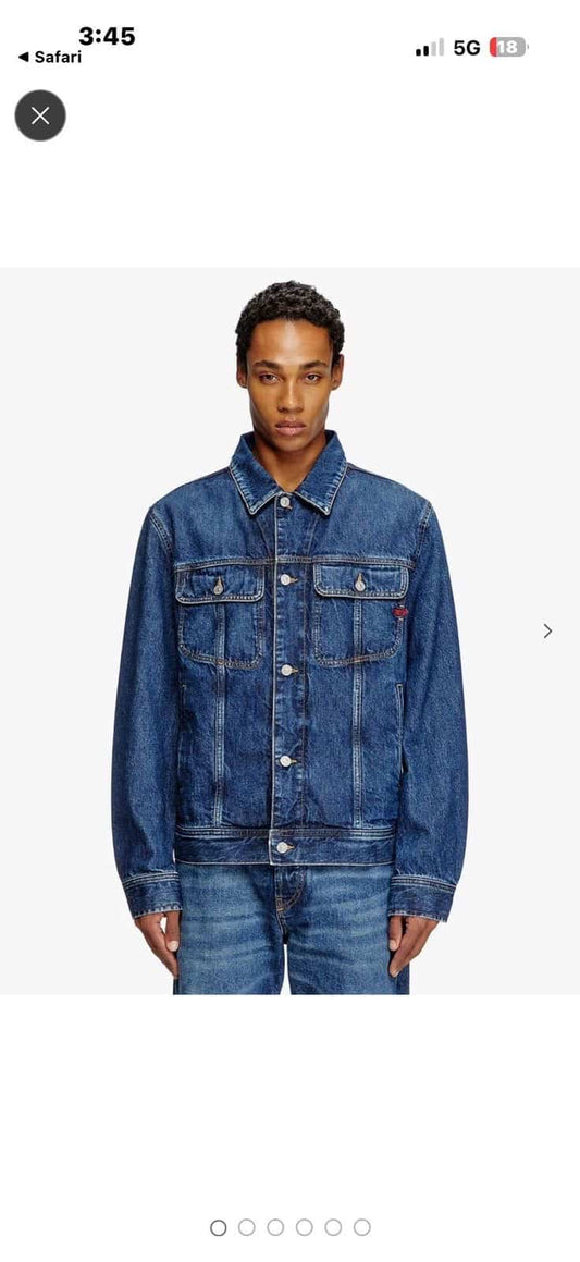 Diese l Dark Blue Diljit Edition Imported Denim Jacket