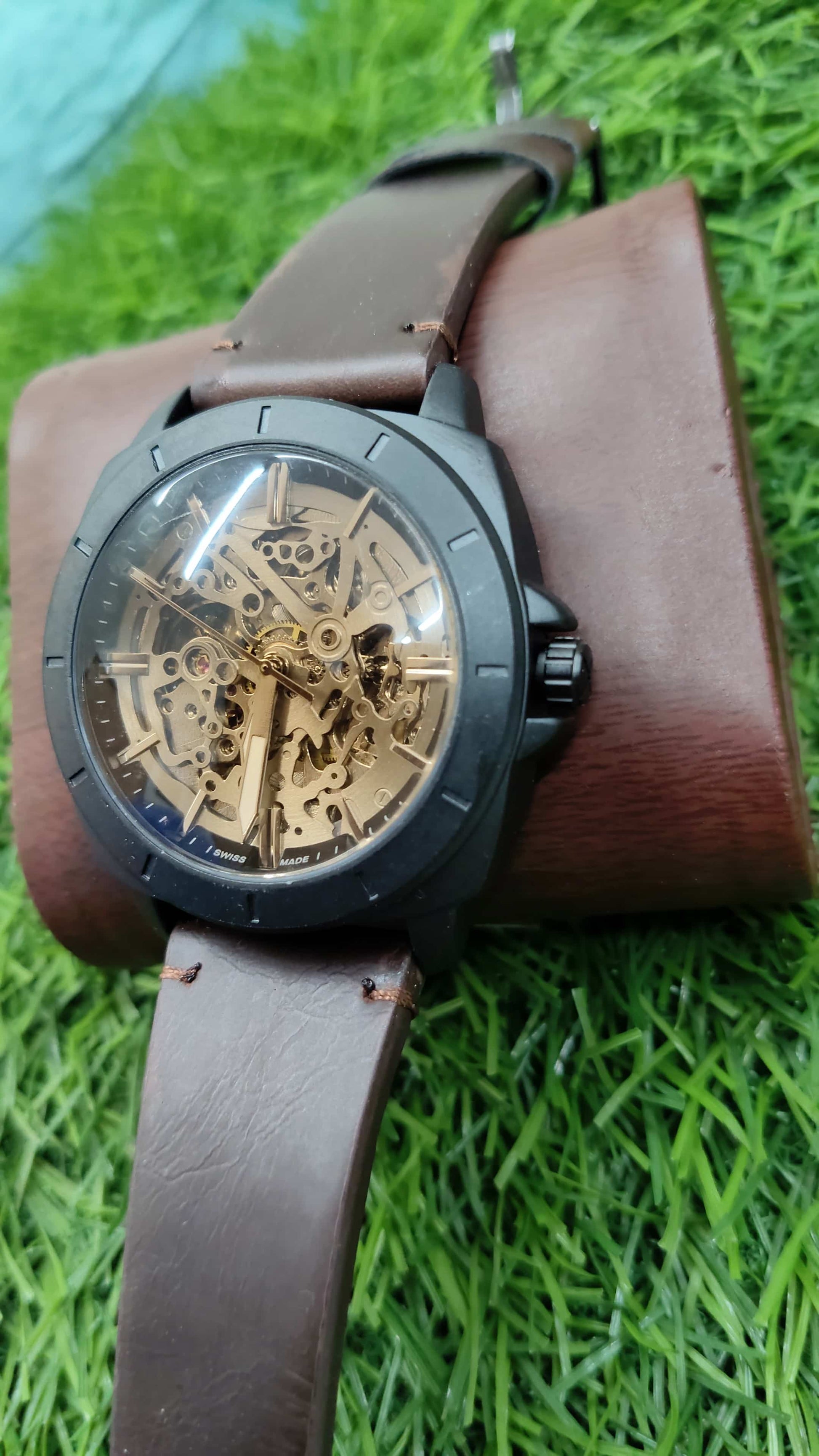 FOSSIL LEATHER BELT AUTO