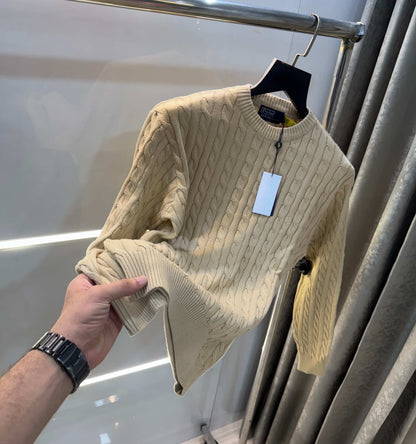 Ralph  Lauren Beige Knitted Imported Pull Over
