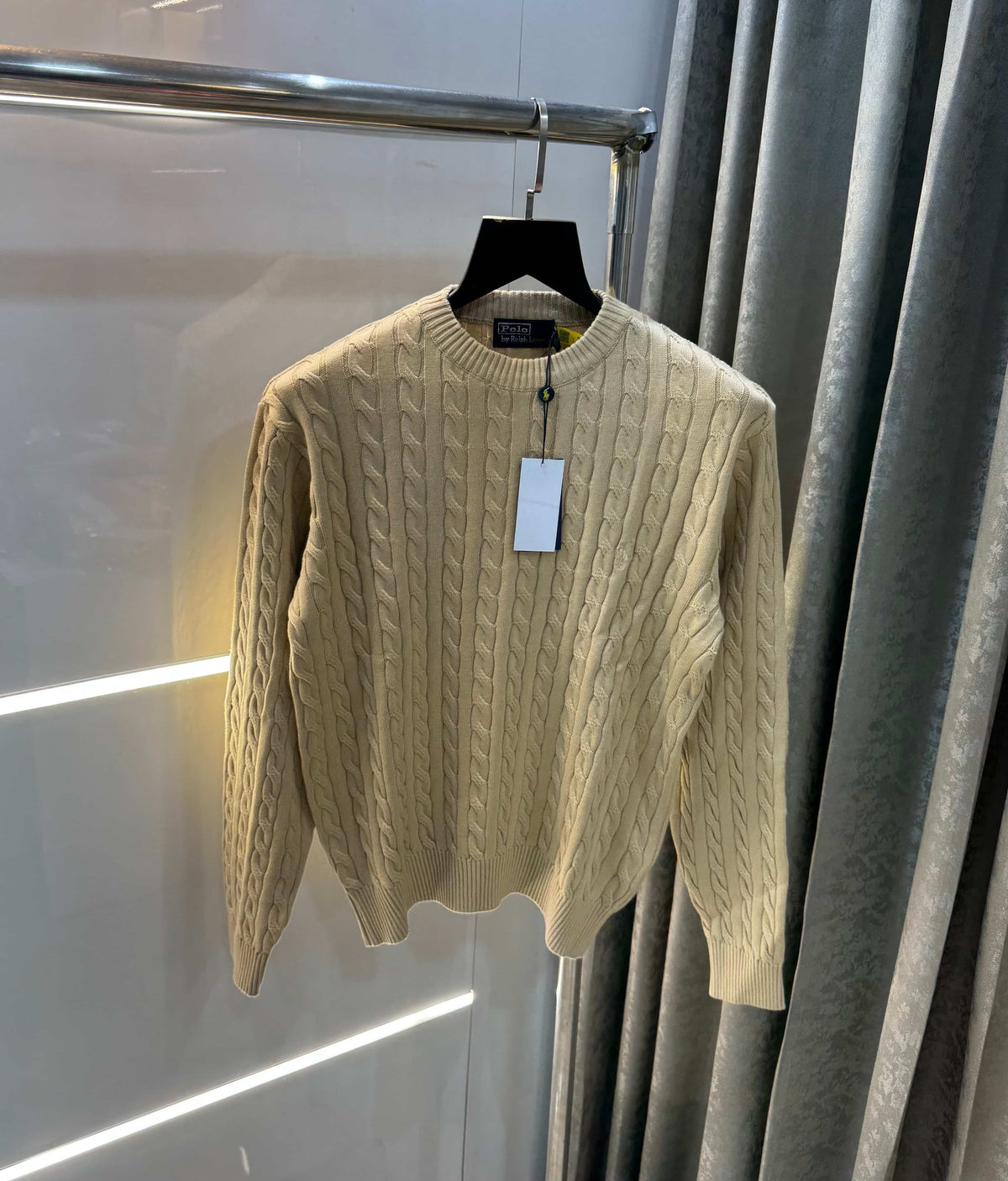 Ralph  Lauren Beige Knitted Imported Pull Over