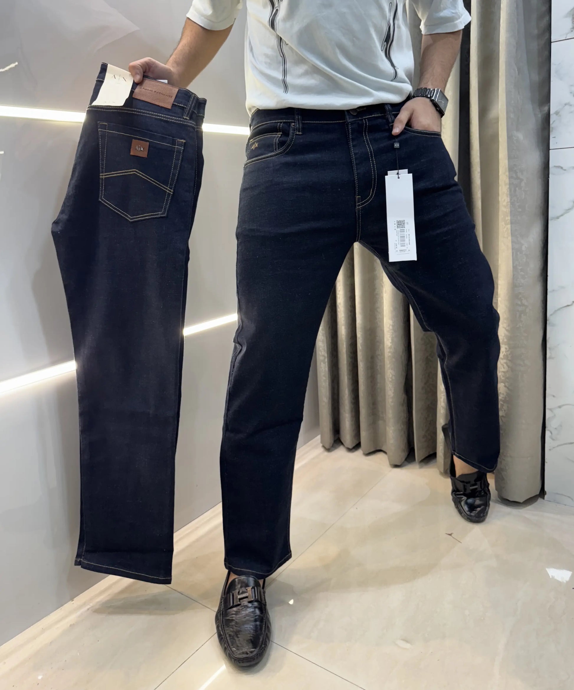 Arman i EXchange Navy Blue Raw Wash Imported Denim