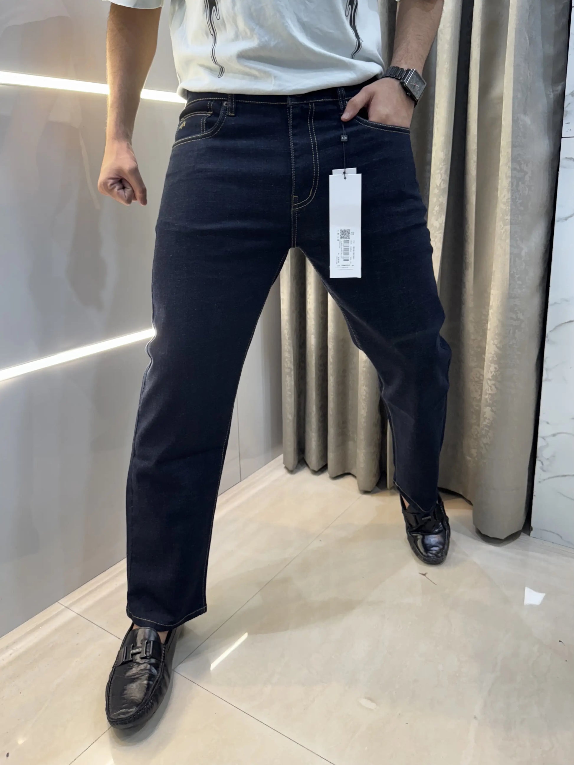 Arman i EXchange Navy Blue Raw Wash Imported Denim