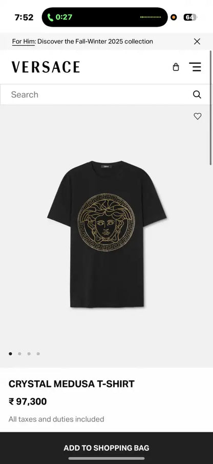 Versac e Store Article Round Neck Tshirt