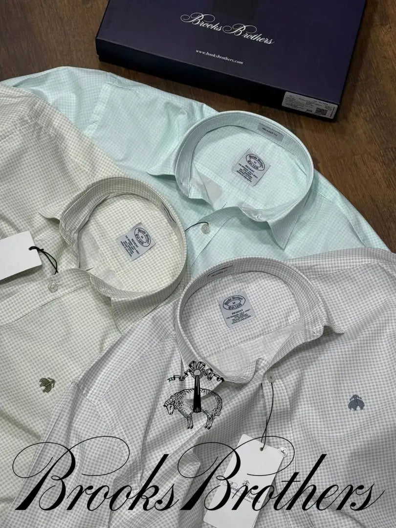 Brooks Brothers Checks Premium Shirt ( Light Green )