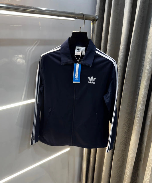 Adida s Navy Blue Premium Classic Zipper Jacket