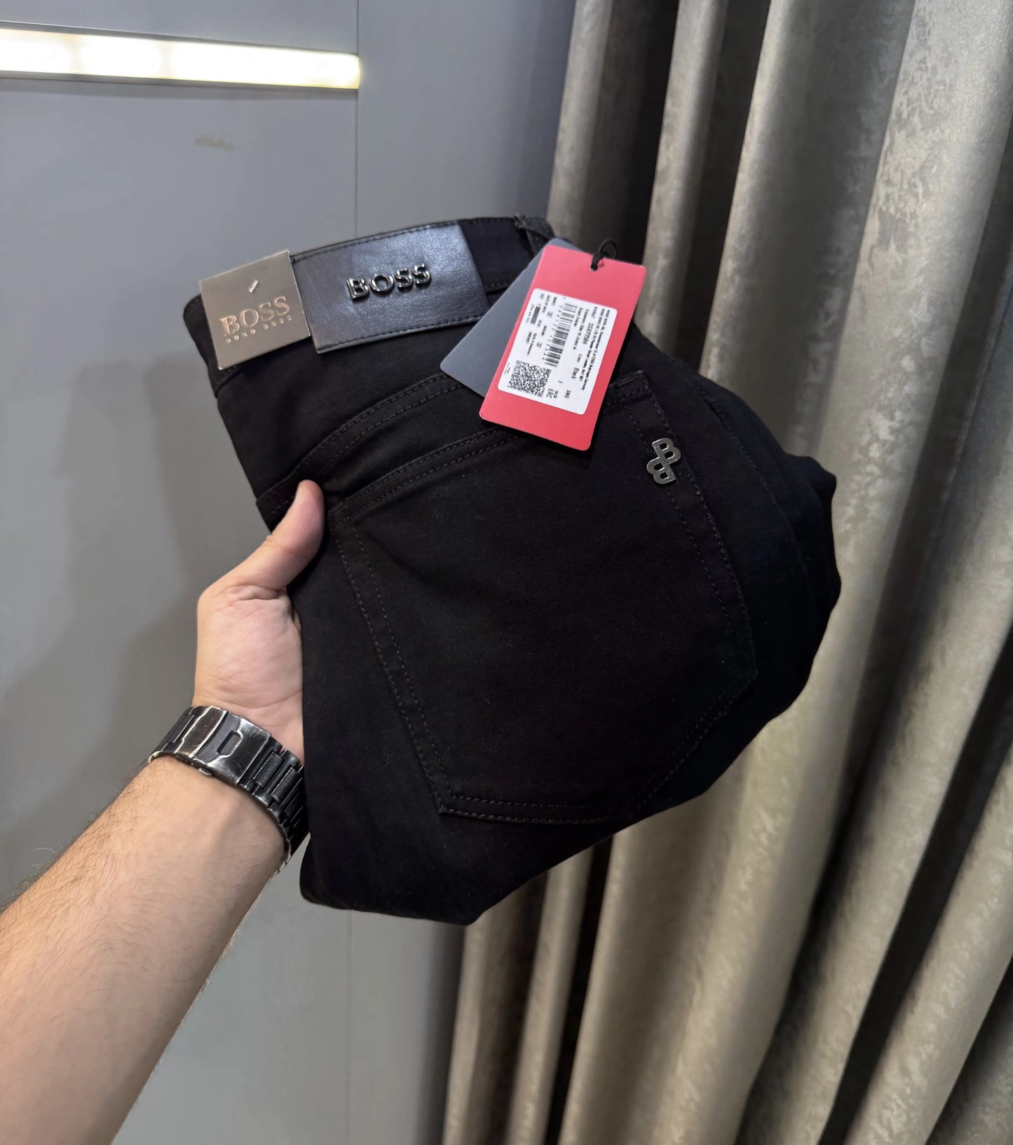Hugo  Bos s Jet Black Premium Classic Denim