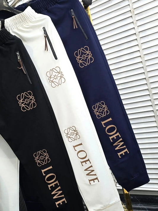 Loewe White Embroidery Logo Imported Tracksuit