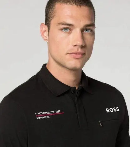 Hugo  Bos s  Black Porche Edition Premium Polo T-shirt