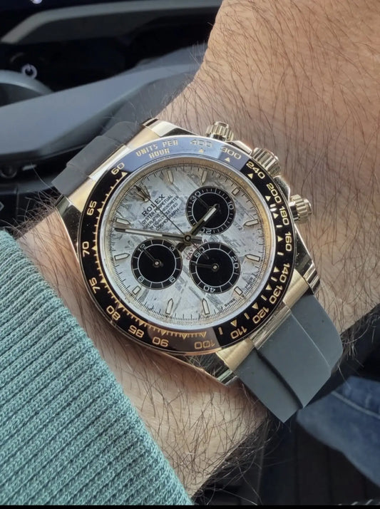 Role_-X Daytona Oysterflex Meteorite Gold