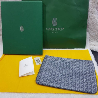 Goyard Snat MM pouch in Grey Goyardine