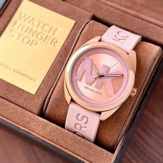 MICHAEL KORS JANELLE PINK WITH VALENTINE GIFT BOX
