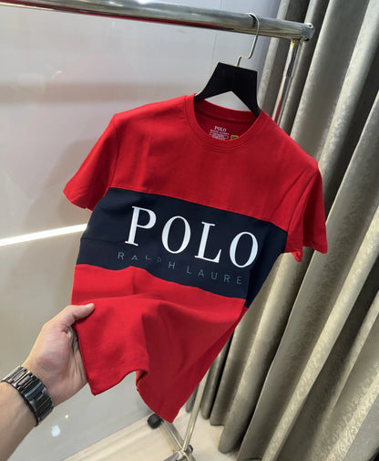 Ralph Lauren Red Logo Work Imported T-Shirt