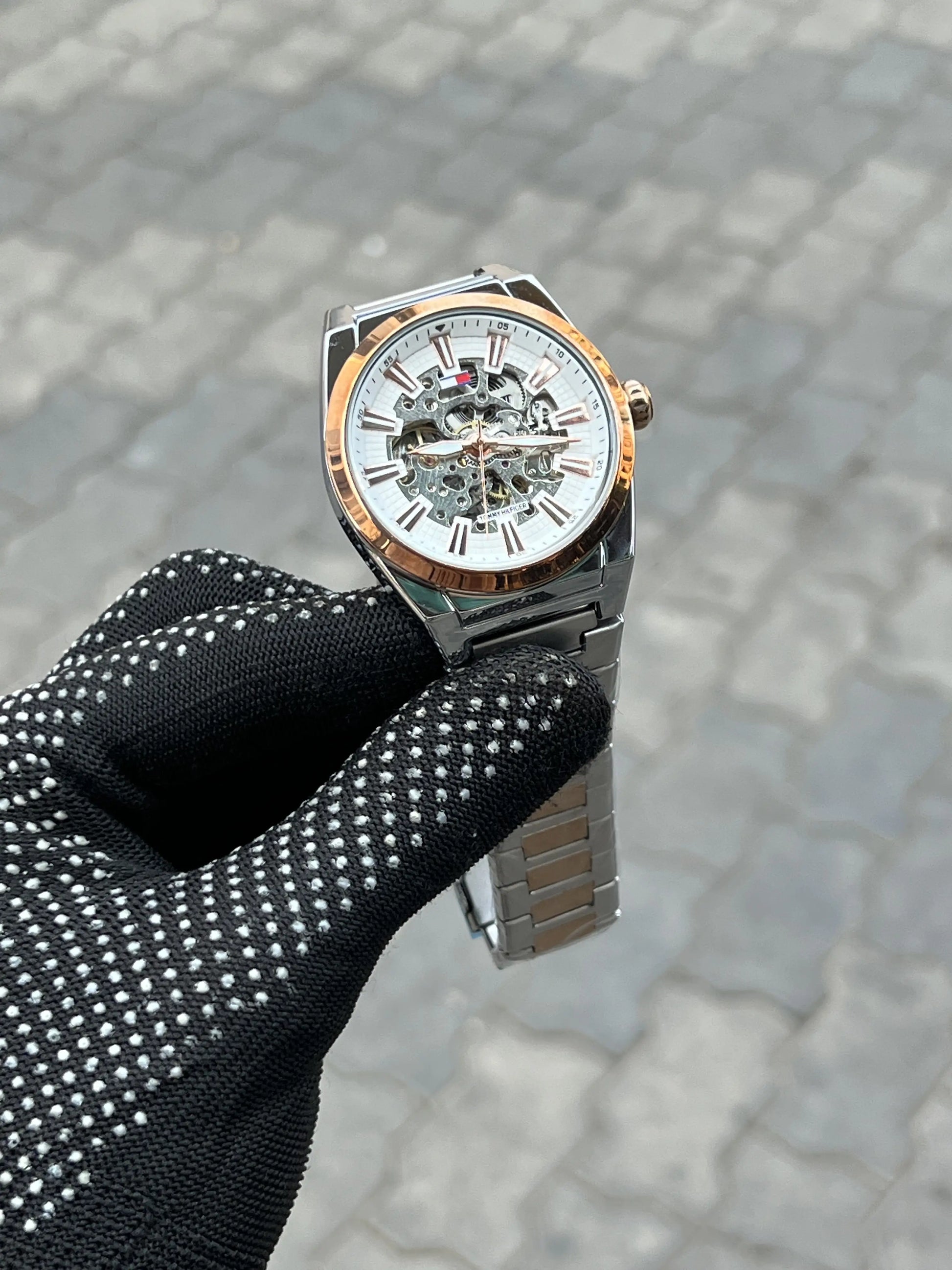 Tomm_y Hilfiger Automatic Two Tone White