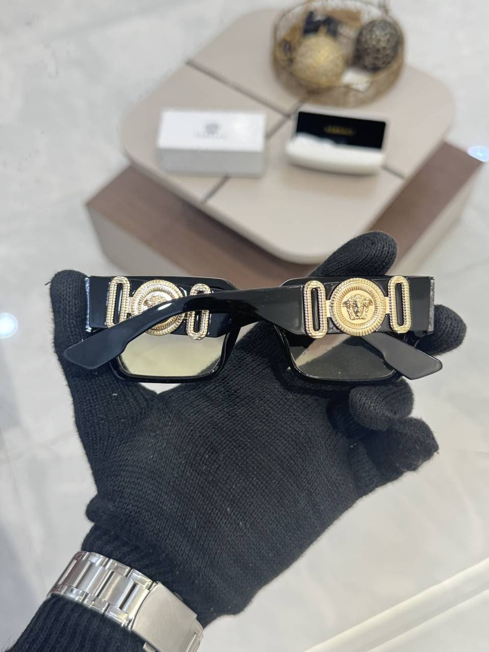 Versace_9002_Black_with_Green multi_lens