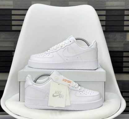 Nikee Airforce 1 Low MILKY WHITE LEATHER QUALITY WITH ALL ACCESSORIES AND KIT