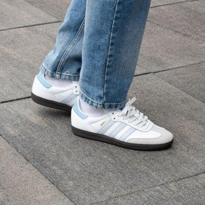 Adidass Samba Leather Sky Blue Mens