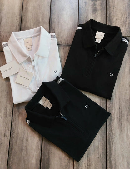 Calvin  Klein White Premium Polo T-Shirt