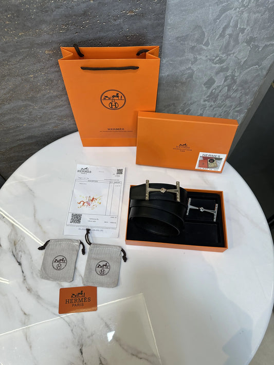 Hermes Reversible Belt Combo Premium With (2 buckle carry bag and box)h12
