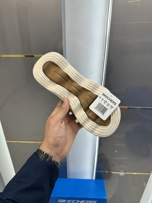Skechers_Massage Fit Tan Premium Slide With Box