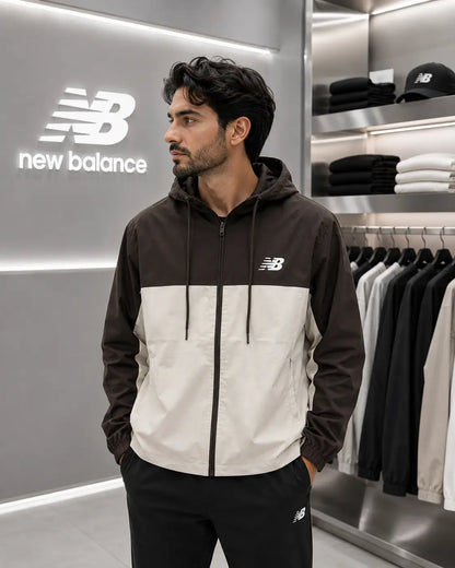 New Balance Cream Imported Premium Windbreaker Jacket