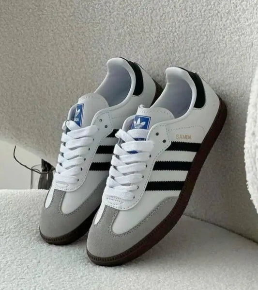 Adidas_Samba White Black Sneakers